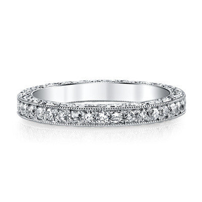 Hand Engraved Diamond Eternity