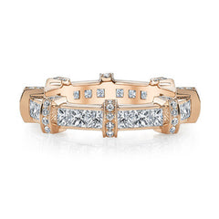 Princess Channel Diamond Eternity in Rose