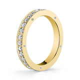 5 Point Diamond Eternity in Yellow